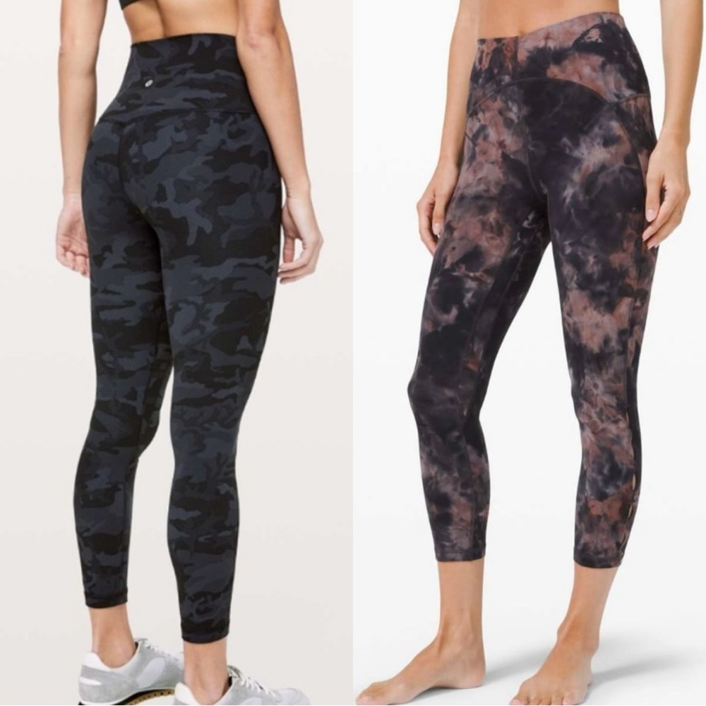 2 pair of lululemon leggings both size 8